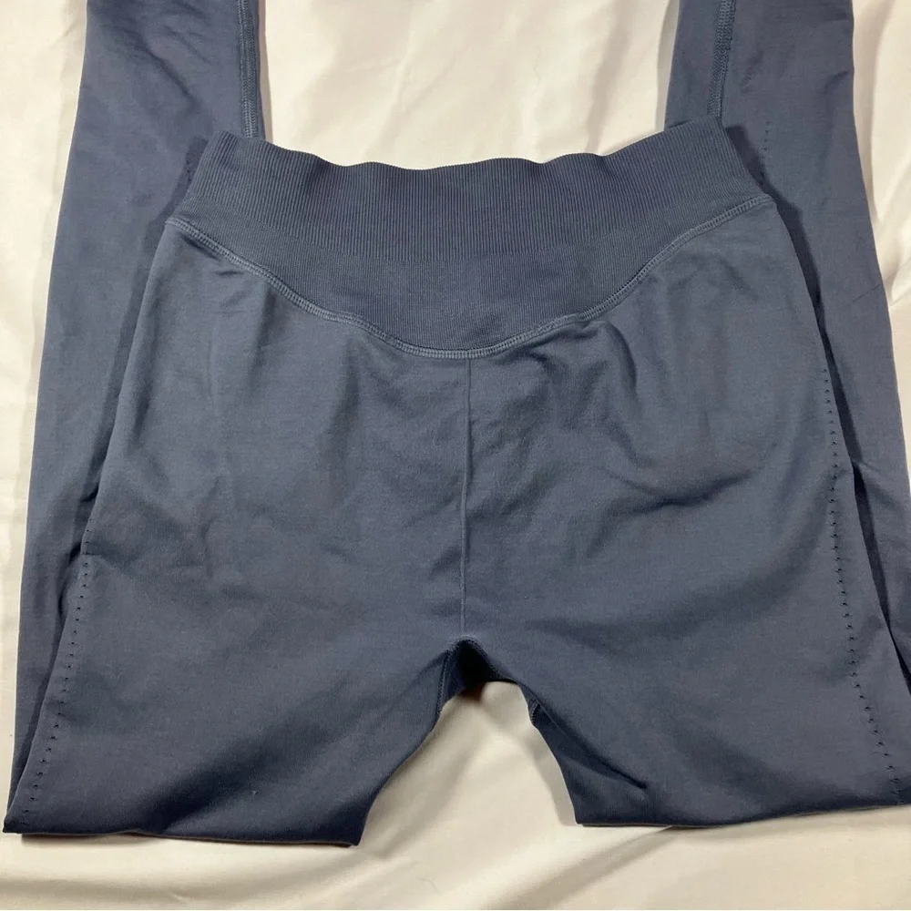 Gymshark Sweat Seamless Evening Blue leggings womens size small